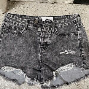 Black RSQ vintage high rise 25 button up shorts!